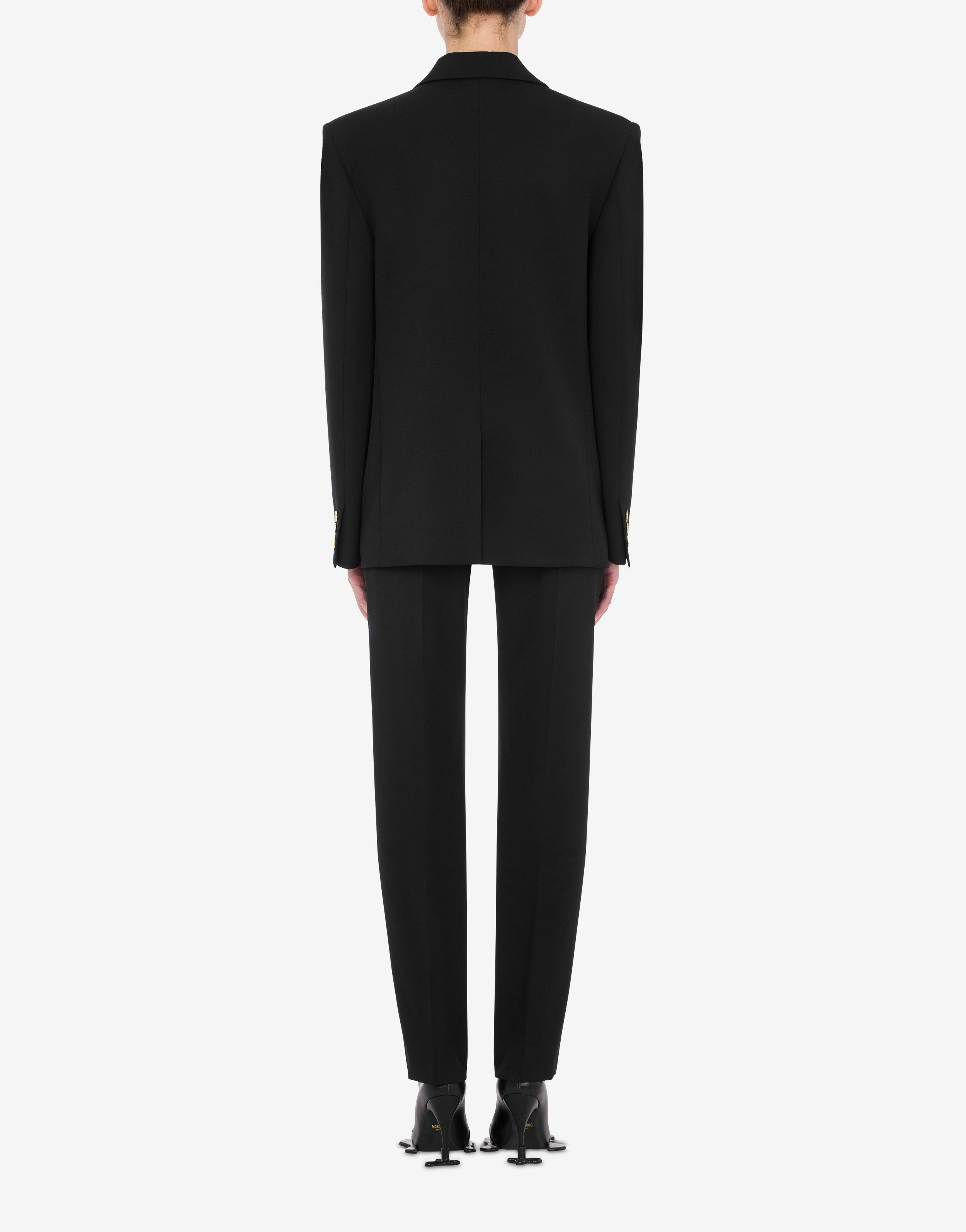MORPHED BUTTONS WOOL GABARDINE JACKET - 3