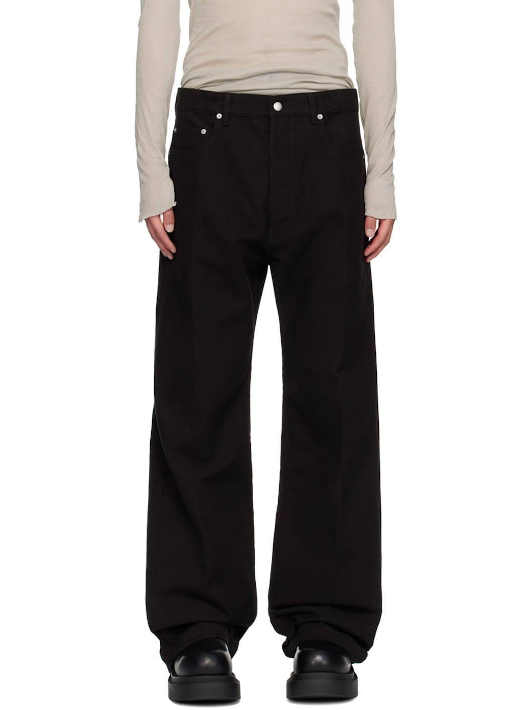 Black Porterville Geth Trousers - 1