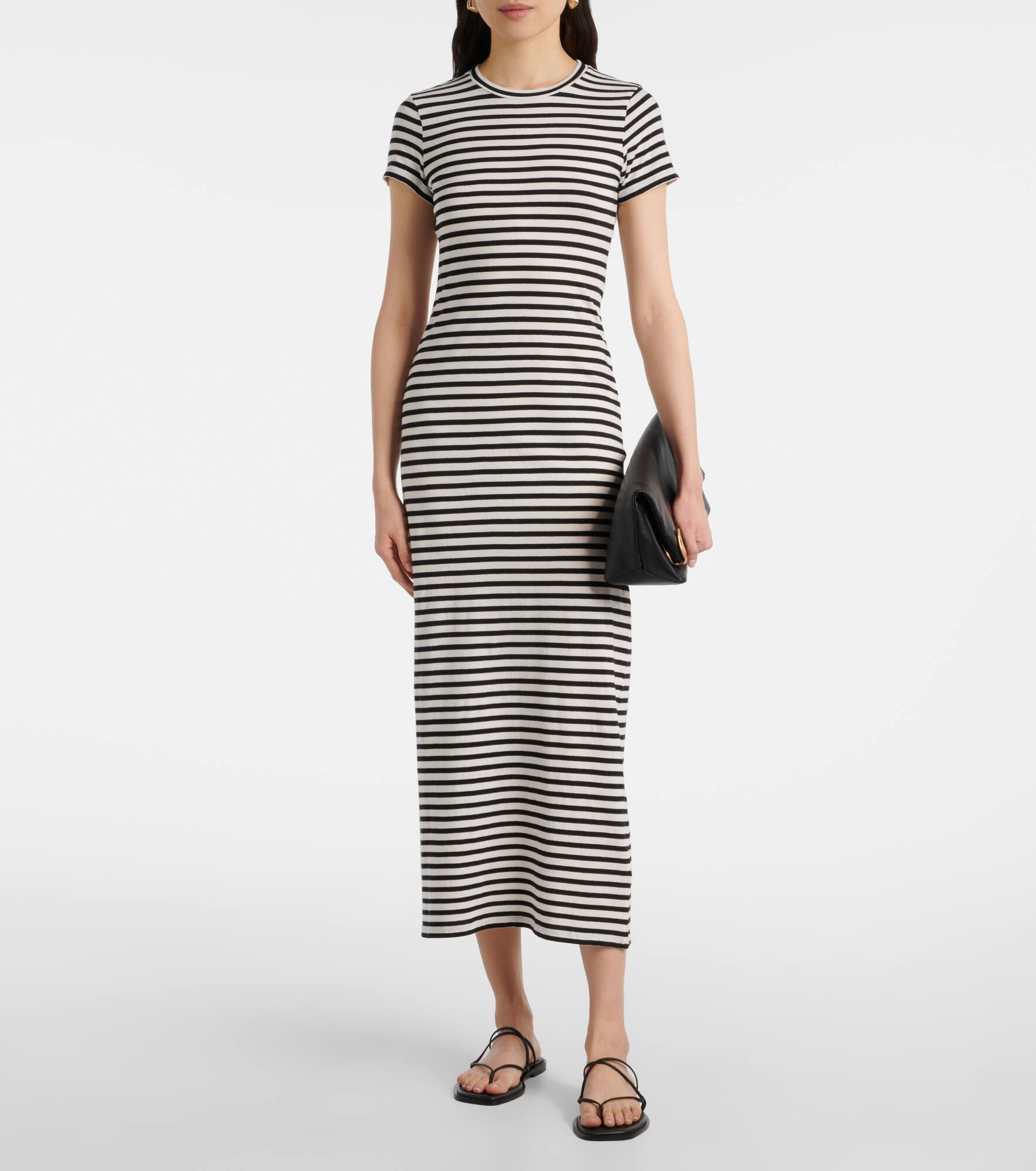 Striped cotton jersey maxi dress - 2