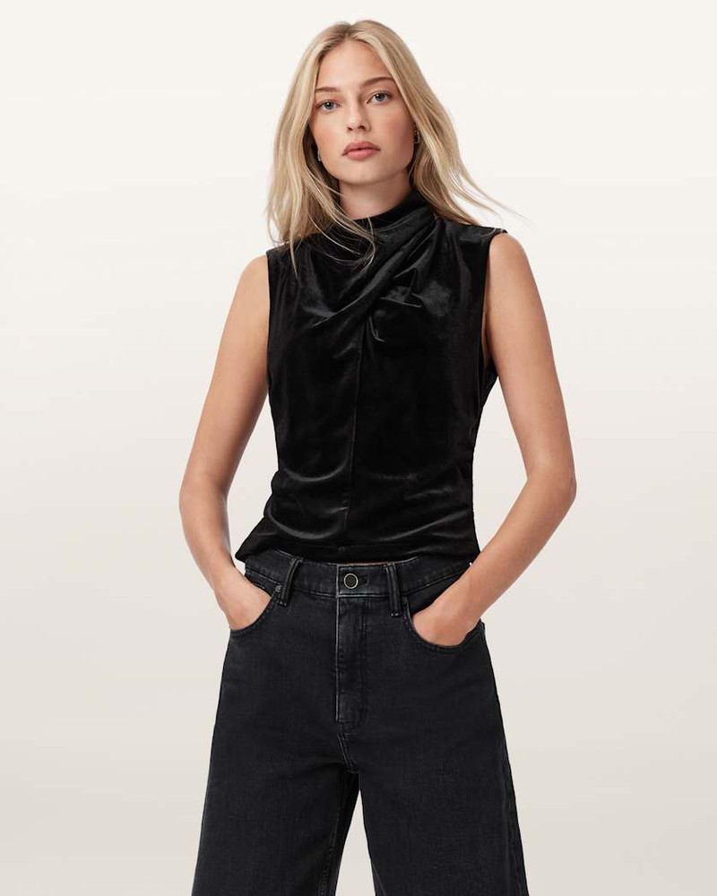 TIA VELVET SLEEVELESS TOP 4