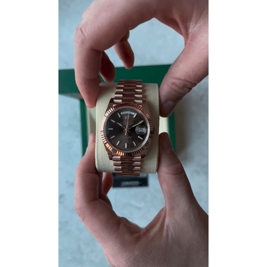 Rolex Day-Date 40 Chocolate Dial Automatic Chronometer Men's Watch M228235-0053 - 5