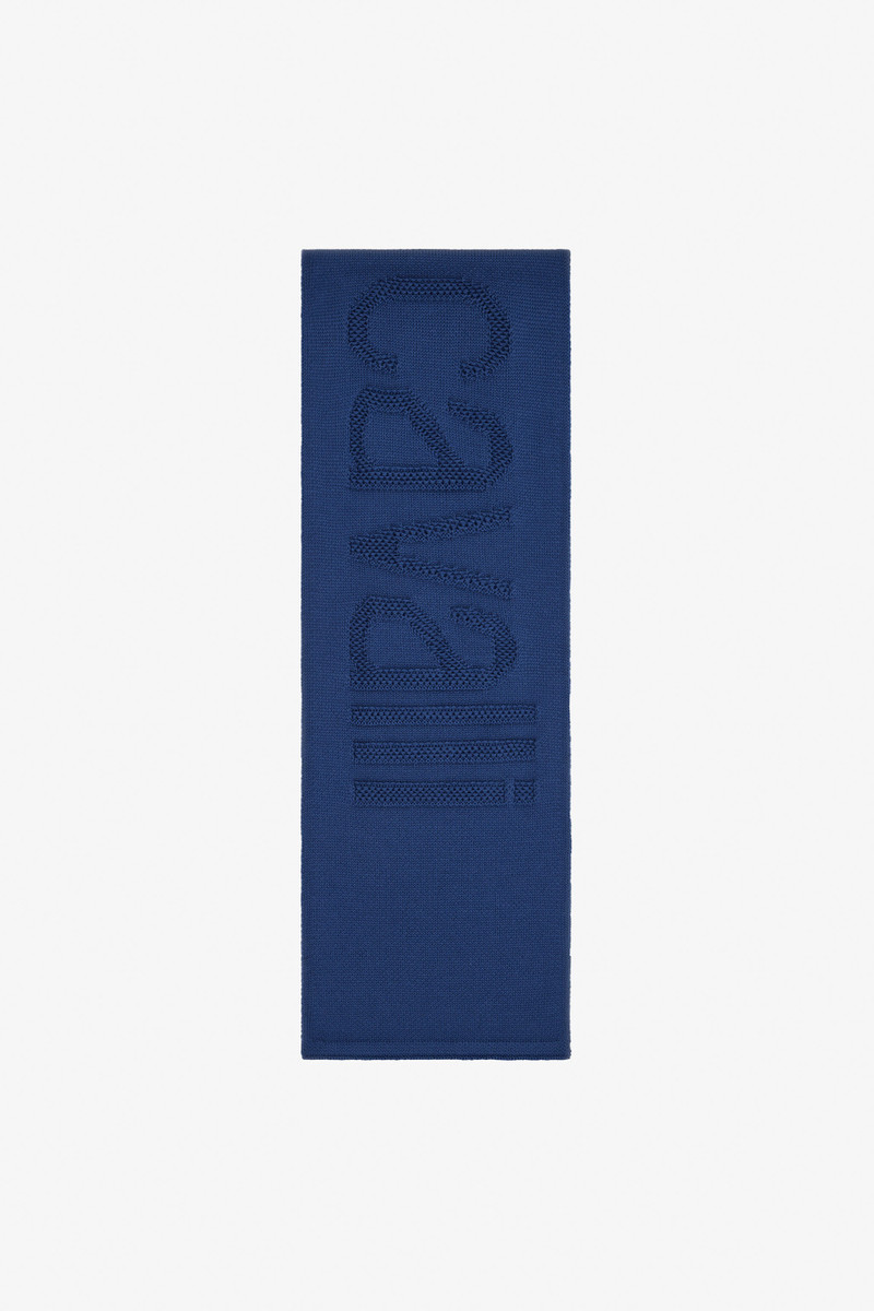 Wool Blend Scarf with Logo Workmanship 1