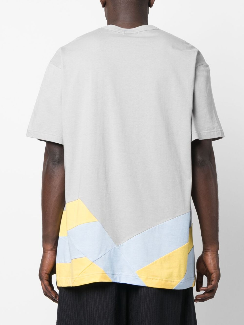 contrasting-detail cotton T-shirt - 4