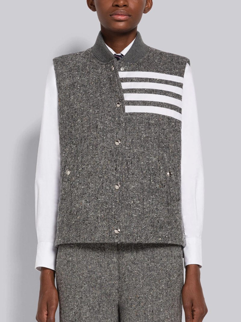 Donegal Wool 4-Bar Down Vest 1