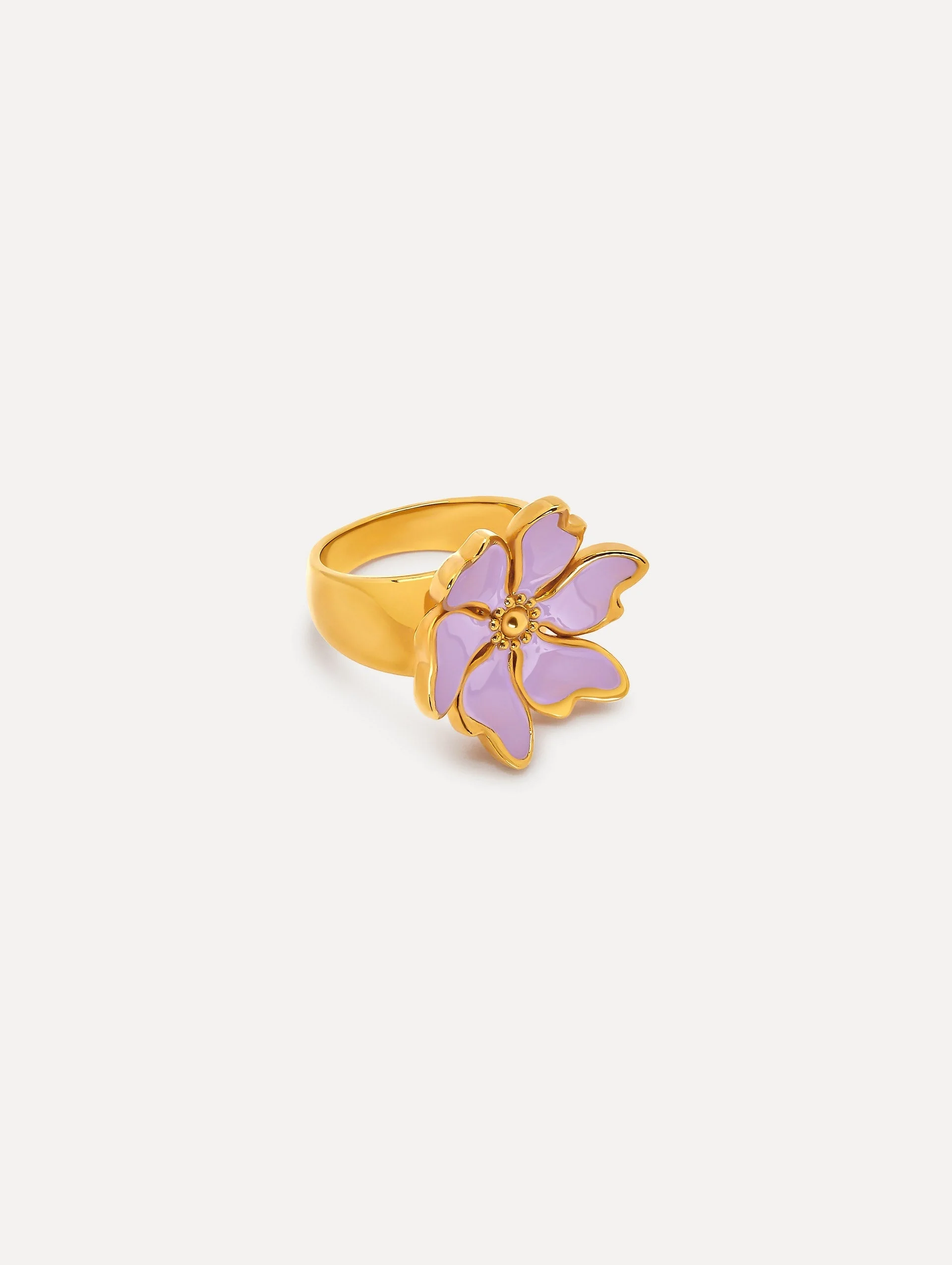 ENAMEL CHERRY BLOSSOM RING - 1