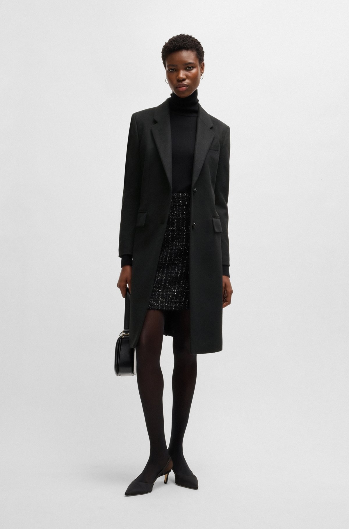 SLIM-FIT COAT IN WOOL AND CASHMERE - 3