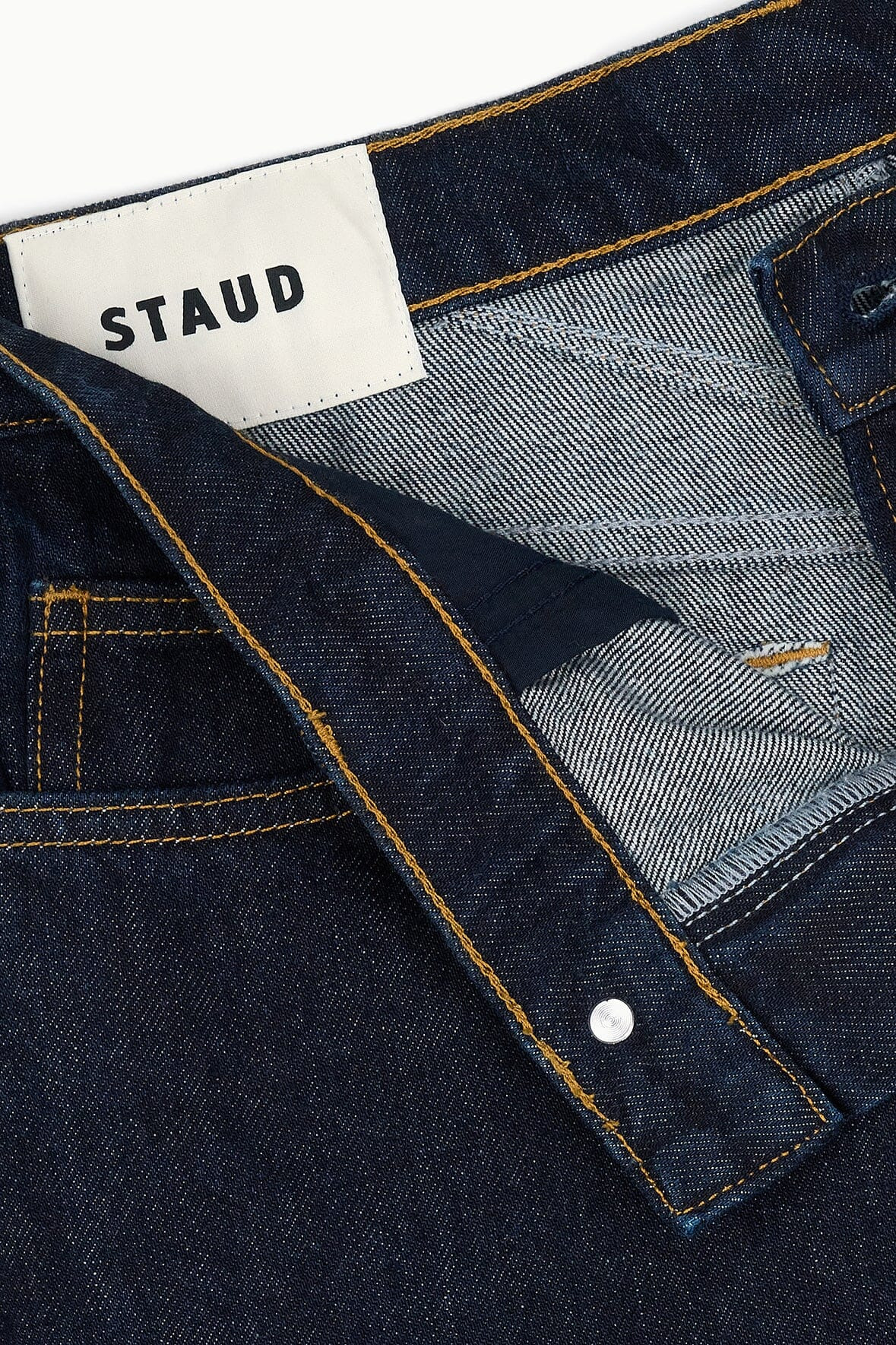 STAUD LEO HIGH RISE JEAN INDIGO - 8