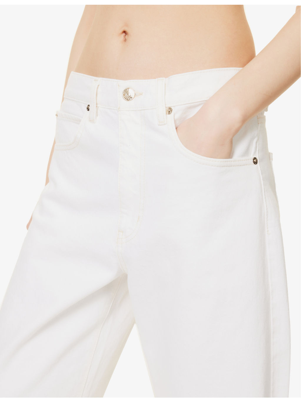 The Bubble Barrel-Leg High-Rise Denim Jeans - 5