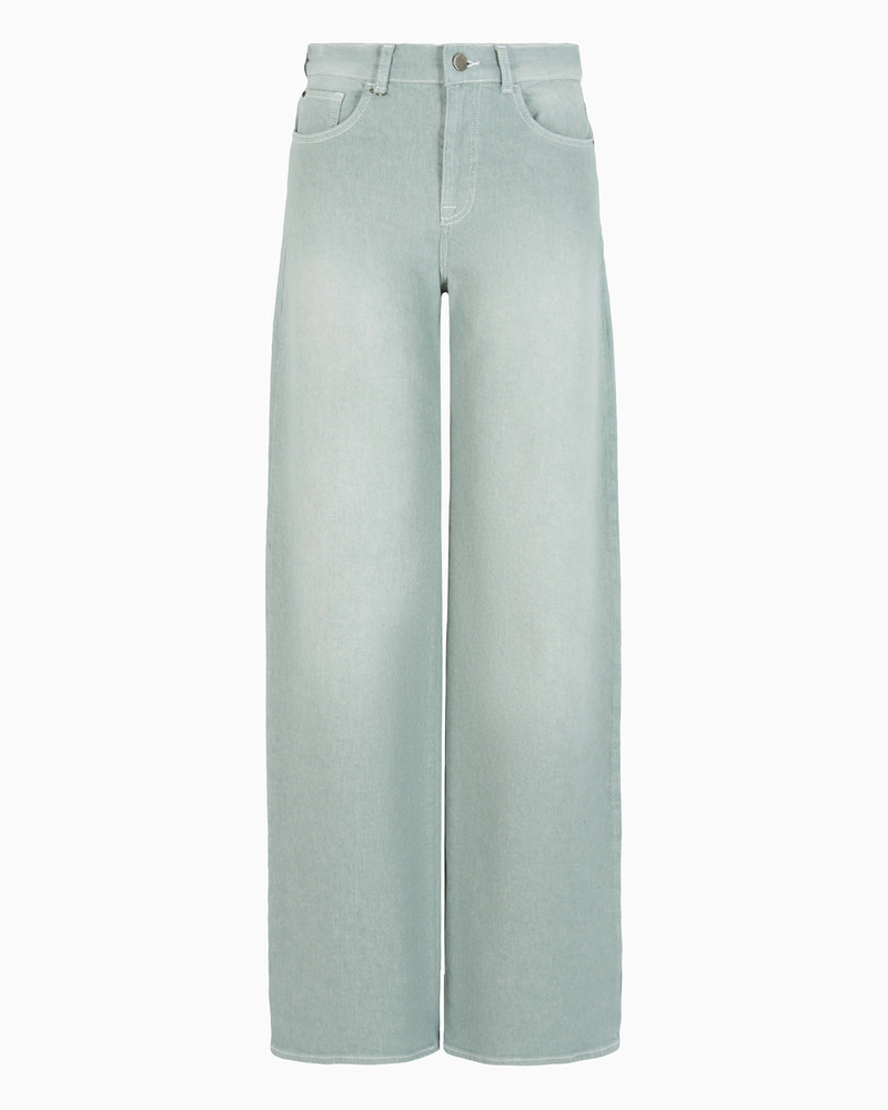 J7E mid-rise straight-leg jeans in piece-dyed cotton drill 1
