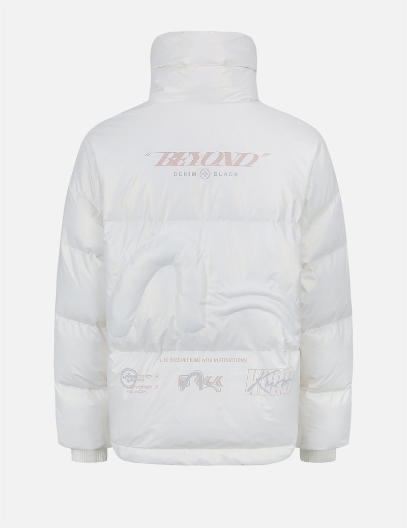 EVISU Double Collar Down Jacket with Quilted Seagull outlook