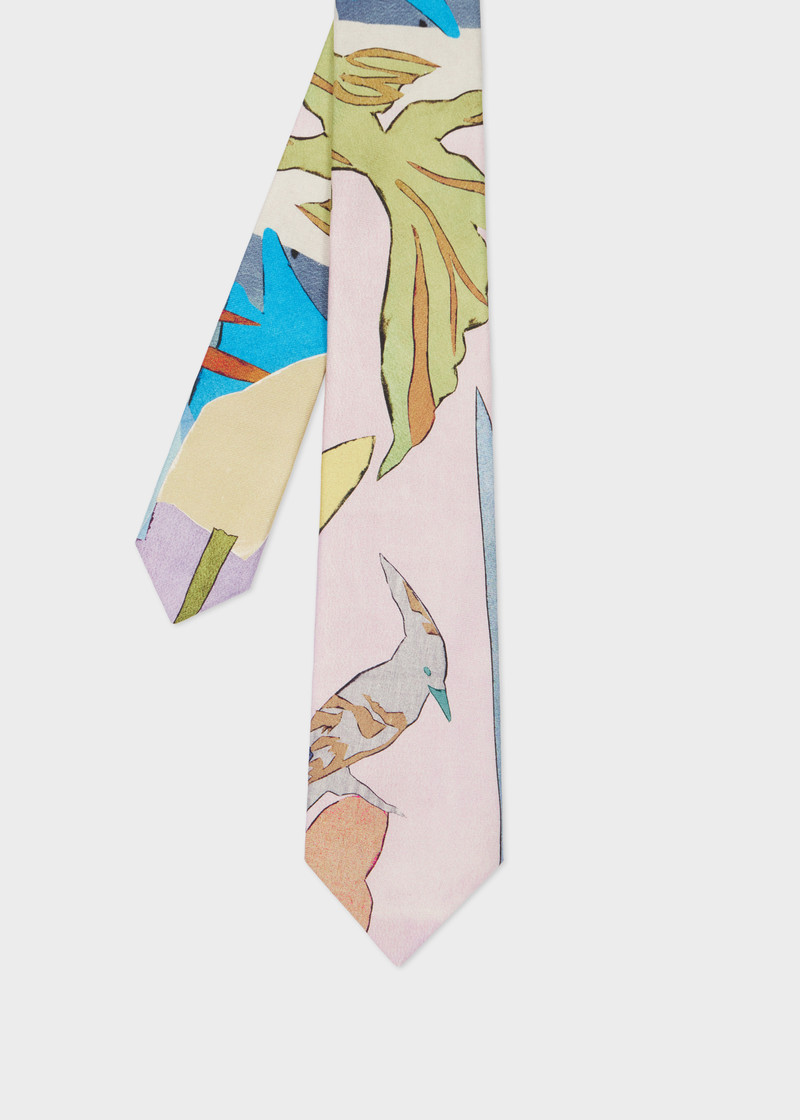 Pastel 'River Collage' Tie 1