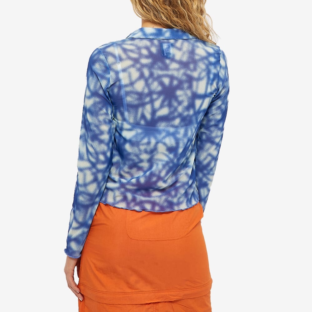 Brain Dead Firework Hyper Mesh Button Down Shirt - 4