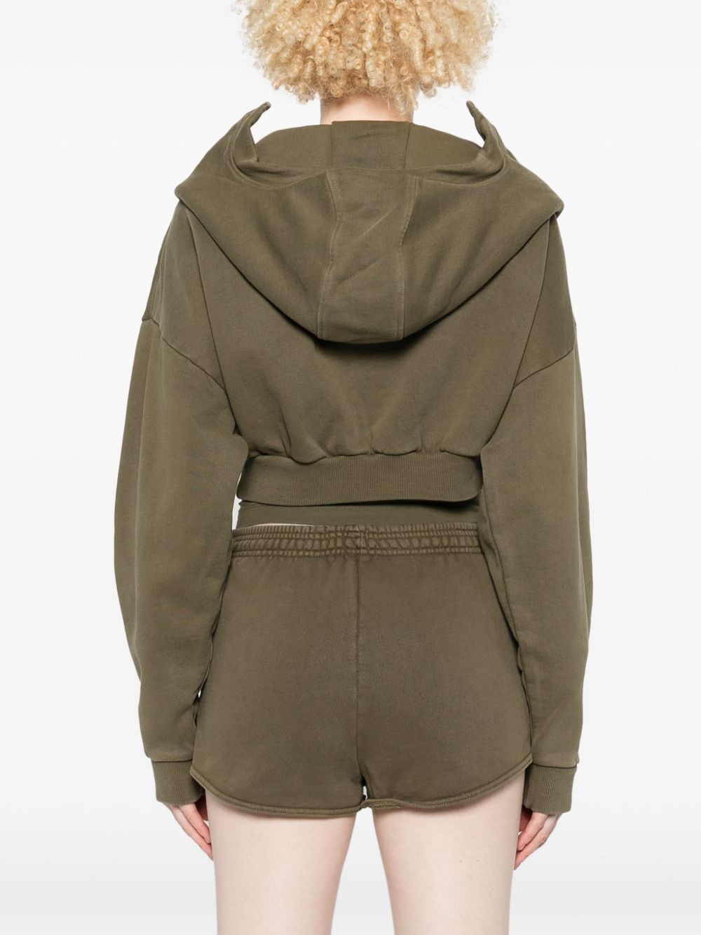 cropped full zip hoodie - 4
