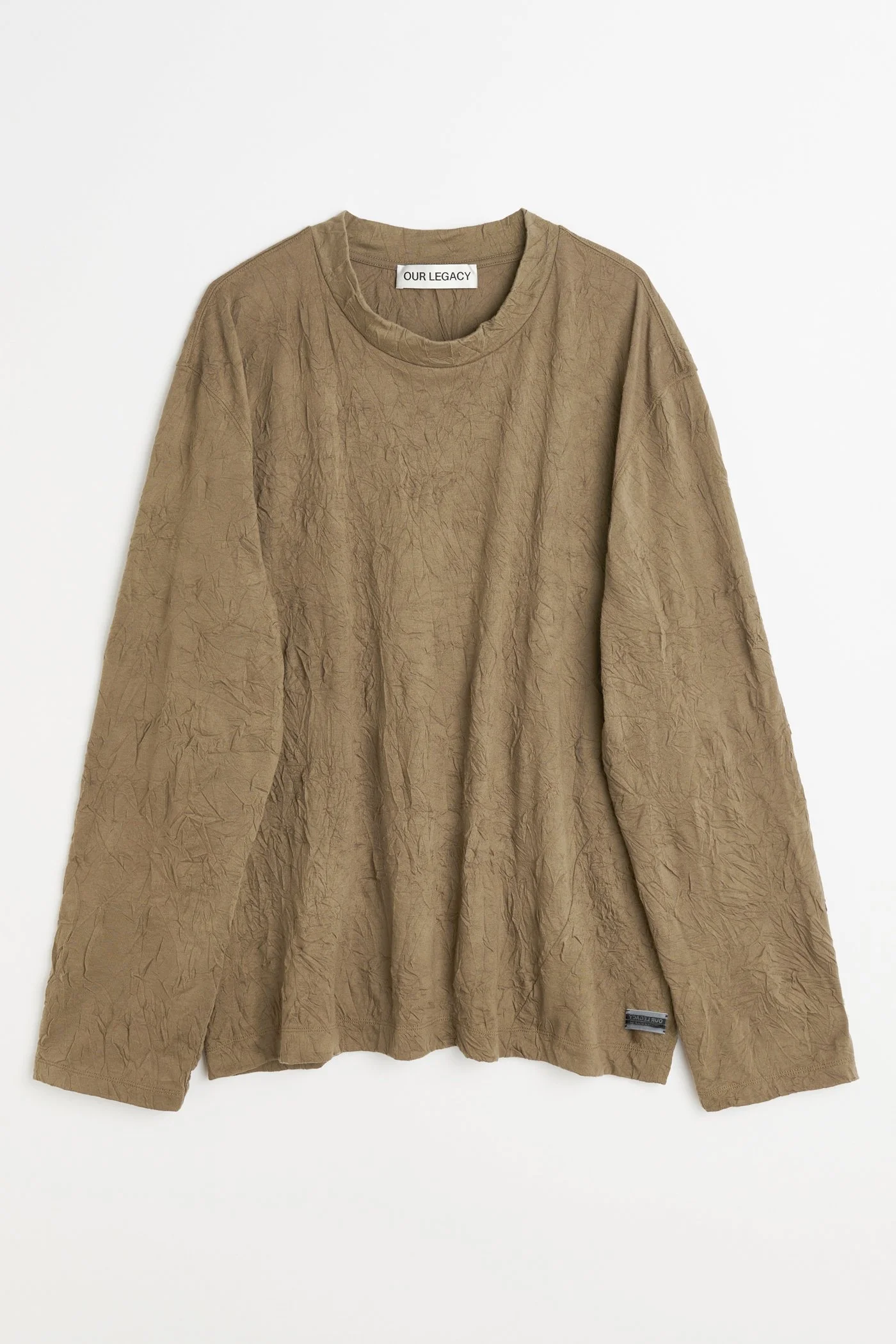 Big Longsleeve Olive Crinkle Jersey - 1