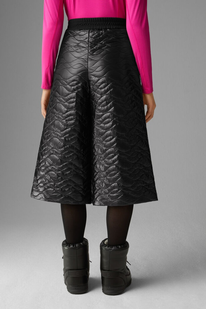 Mina Quilted culottes in Black 3