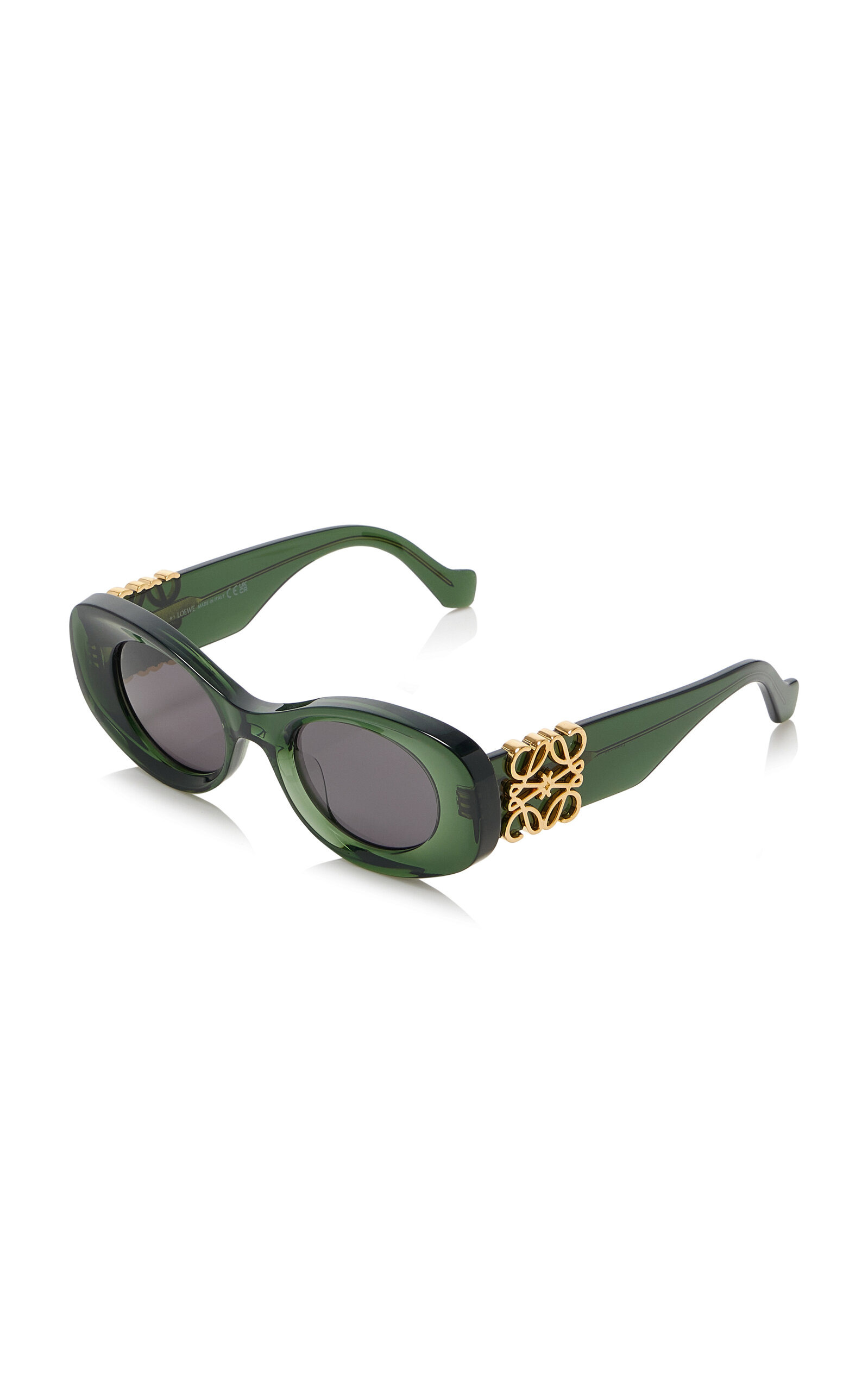Round-Frame Acetate Sunglasses green - 3
