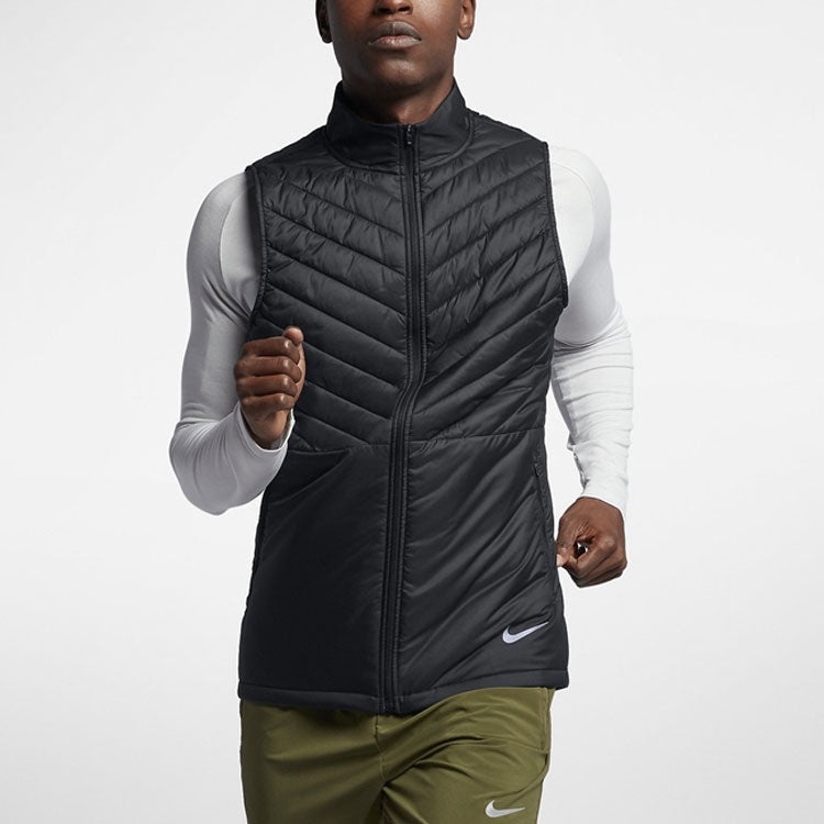 Men's Nike Aerolayer Running Black Vest CJ5478-010 - 4