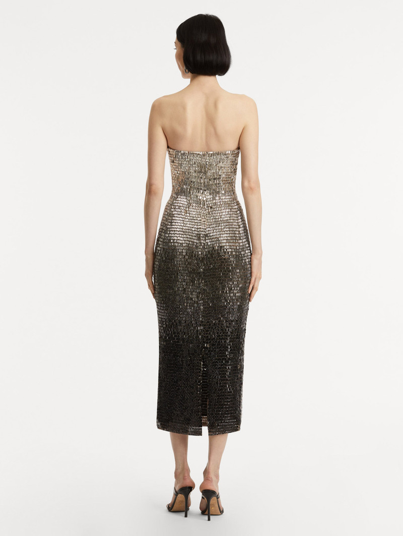 OMBRÉ SEQUIN EMBROIDERED DRESS 3