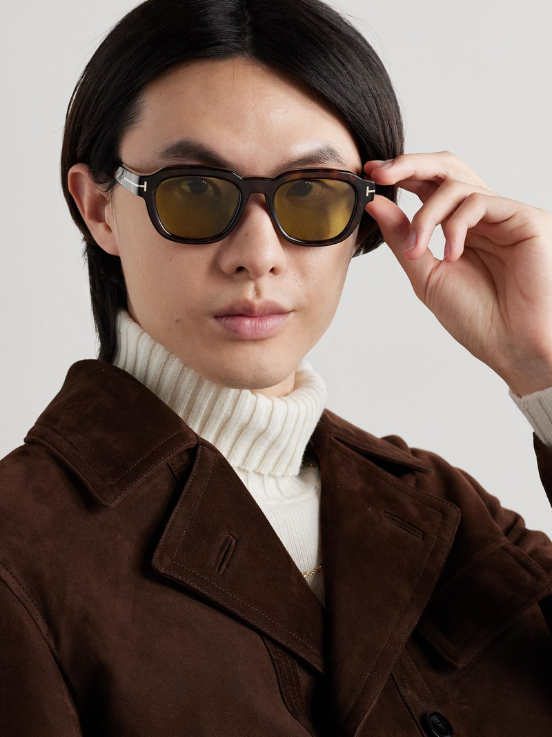 TOM FORD Icon D-Frame Tortoiseshell Acetate Sunglasses Tortoiseshell outlook
