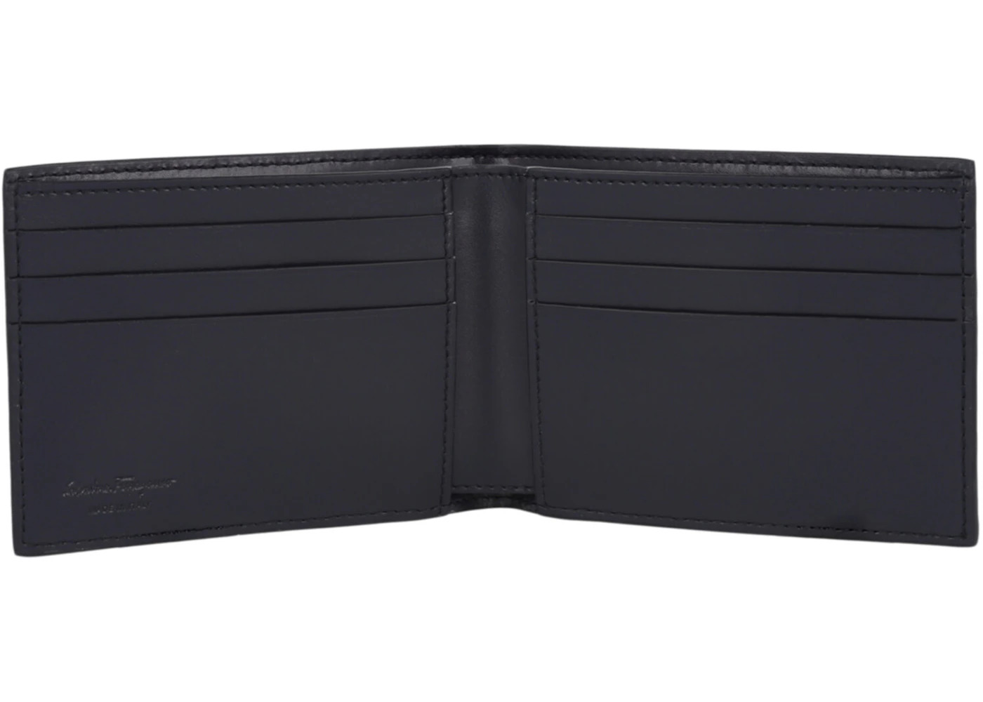 Ferragamo Crosta Bifold Wallet Blue - 3