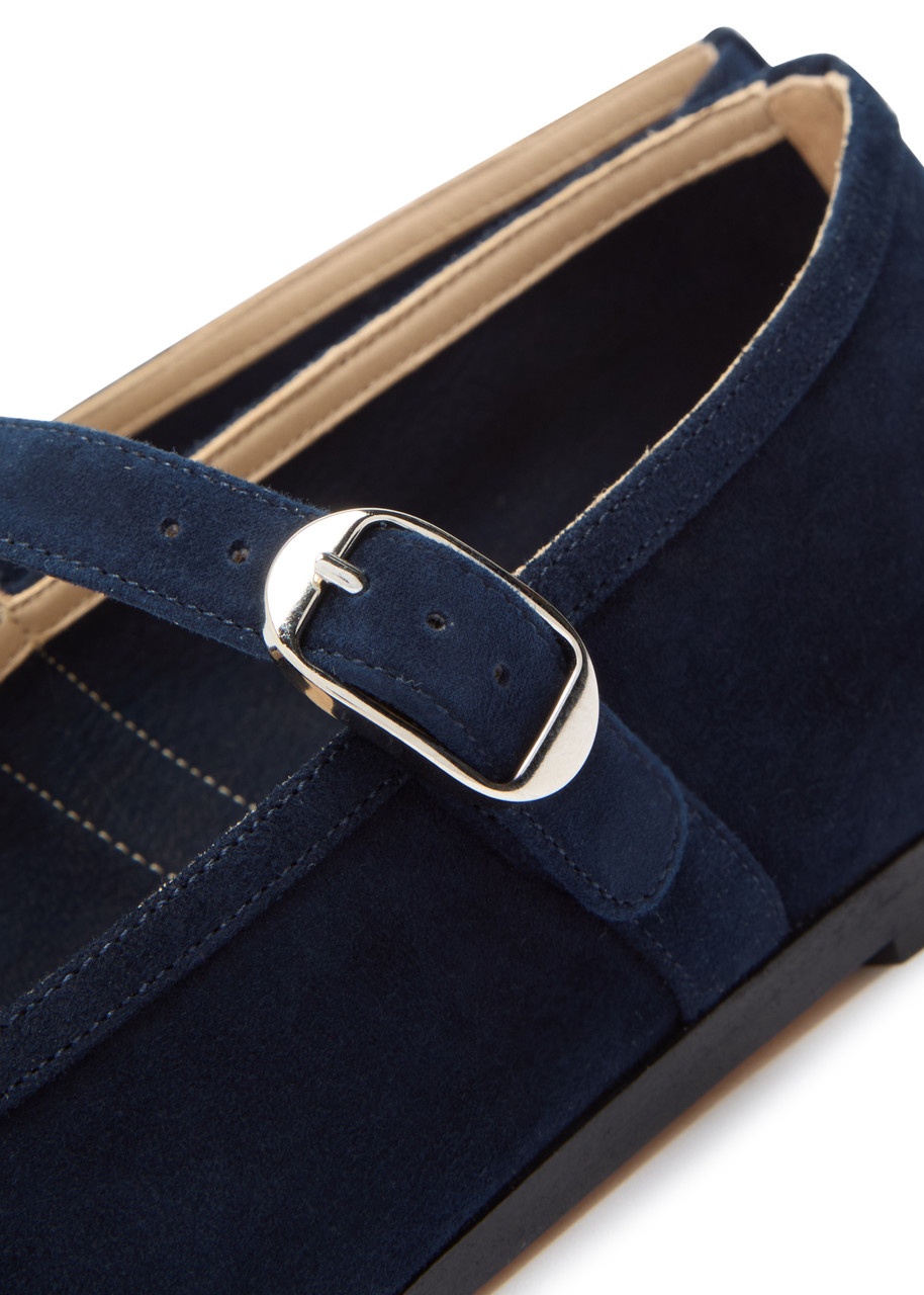 LE Monde Beryl Velvet Mary Jane Flats - 4