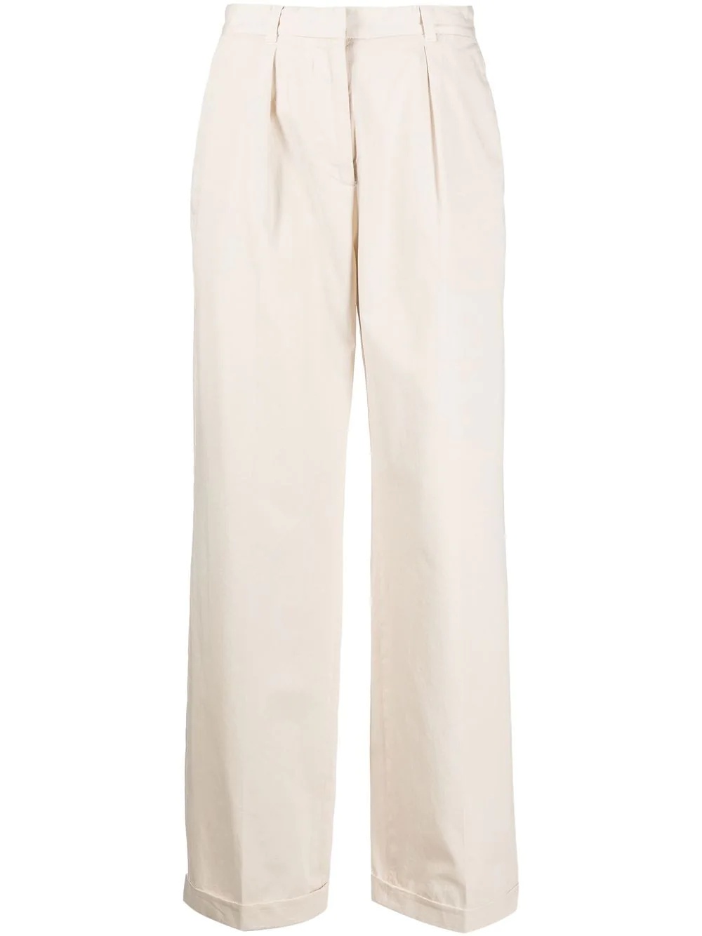 straight-leg tailored trousers - 1