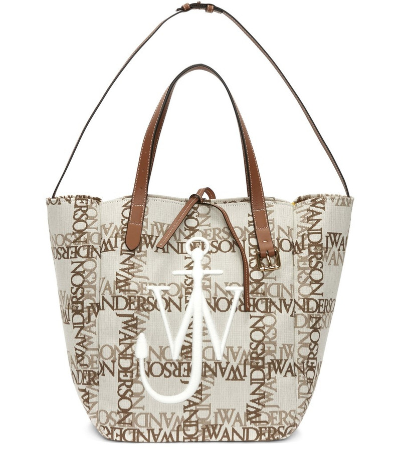 Belt Tote Bag With Logo Grid 5