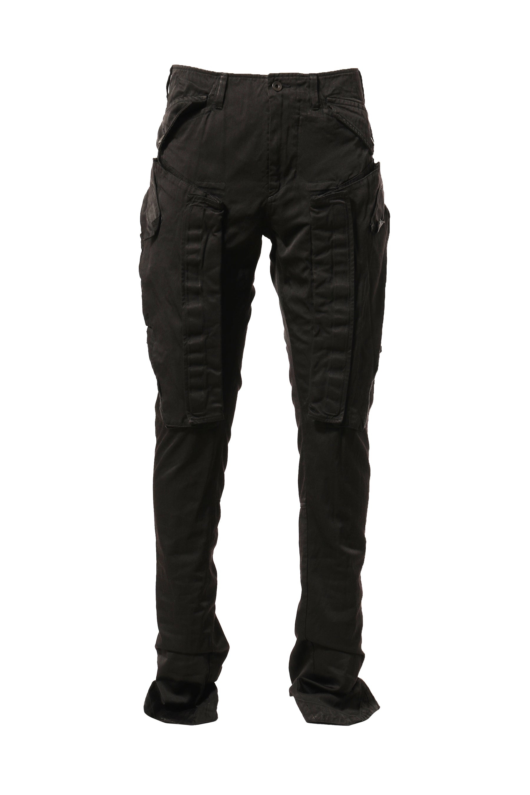 VIRTICAL GASMASK CARGO PANTS / BLK - 1