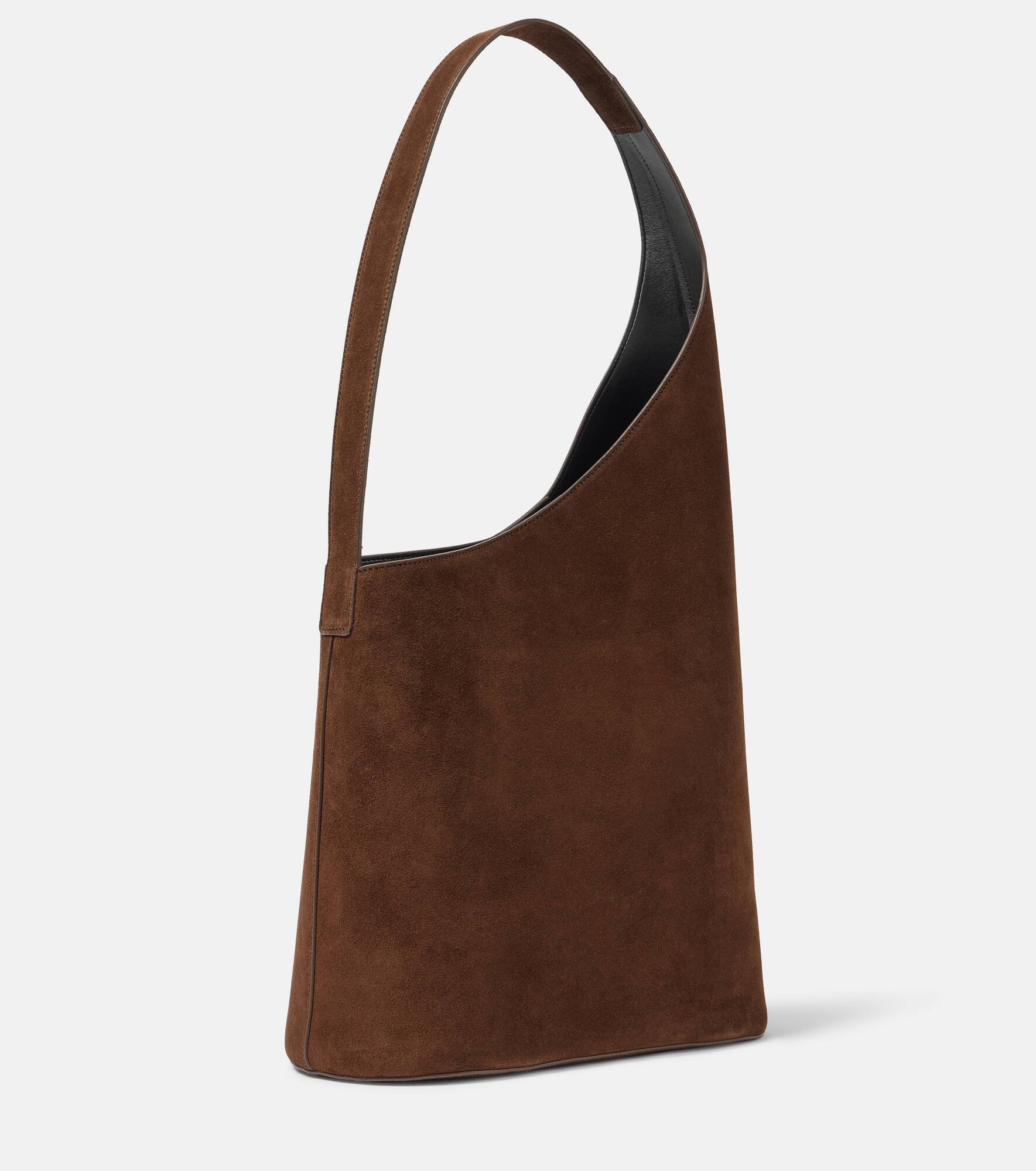Lune Large suede tote bag - 4