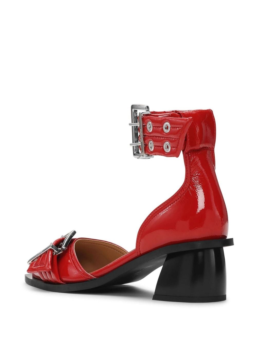 buckled open cut pumps - 3