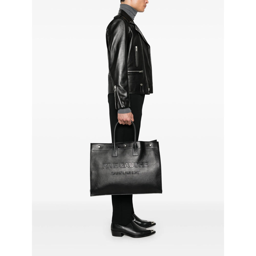 Saint Laurent Black Tote Bags Men - 5
