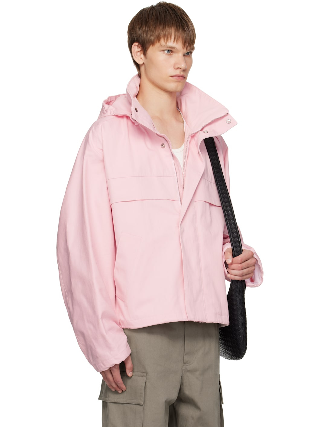 Pink Cotton Twill Jacket - 2