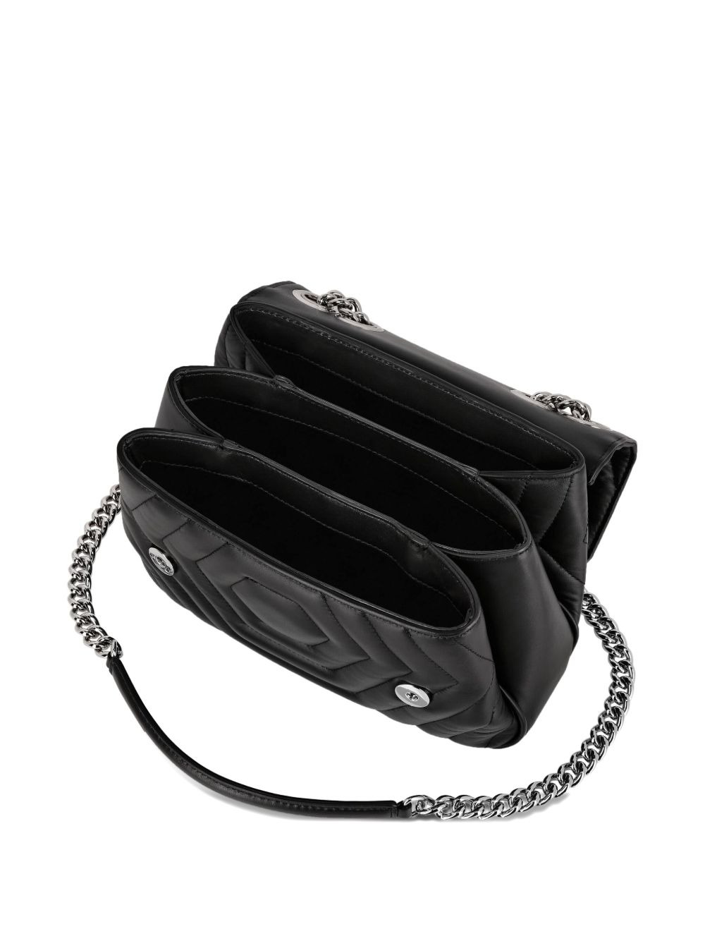 Hexagon leather shoulder bag - 5