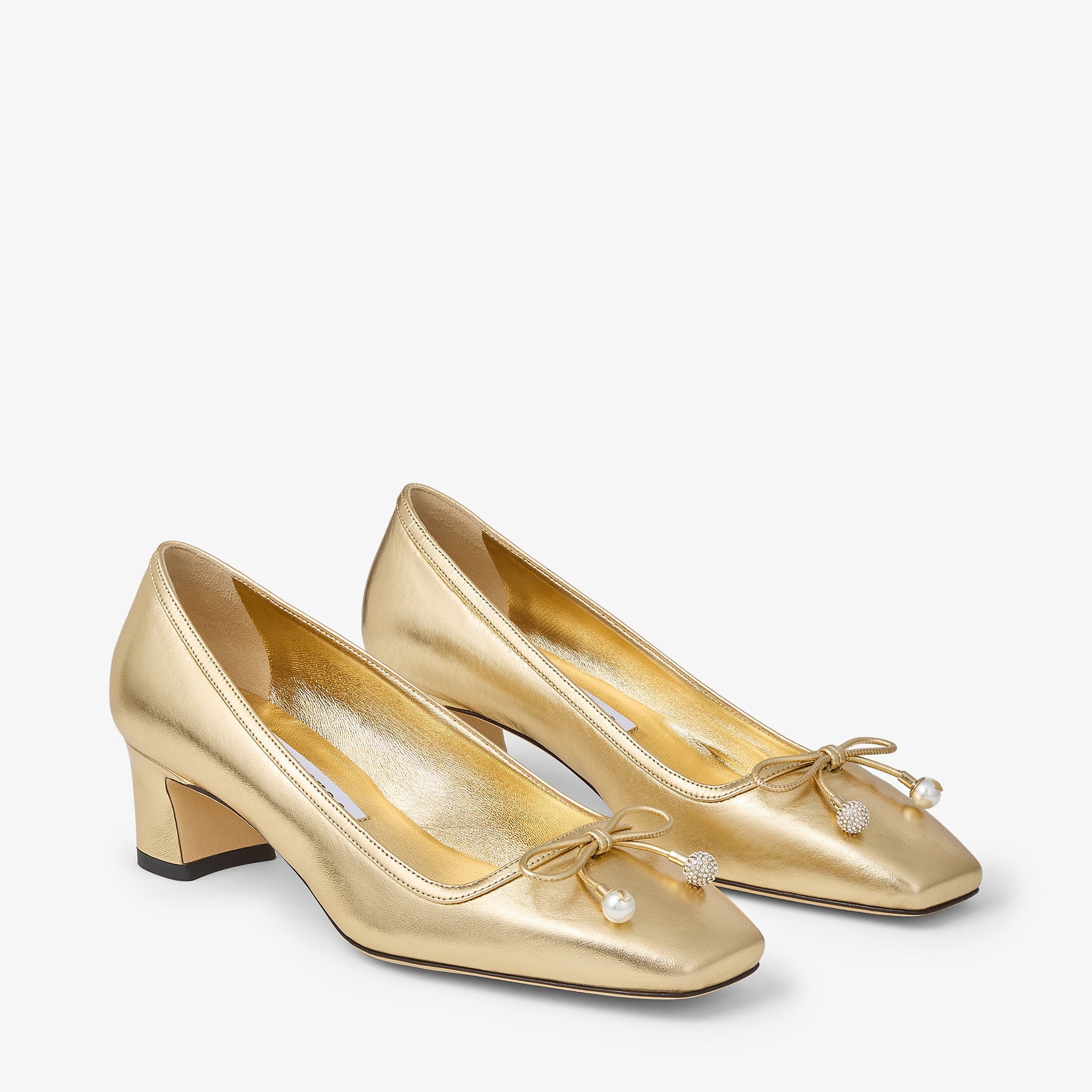 Elme 45
Gold Metallic Nappa Leather Pumps - 3