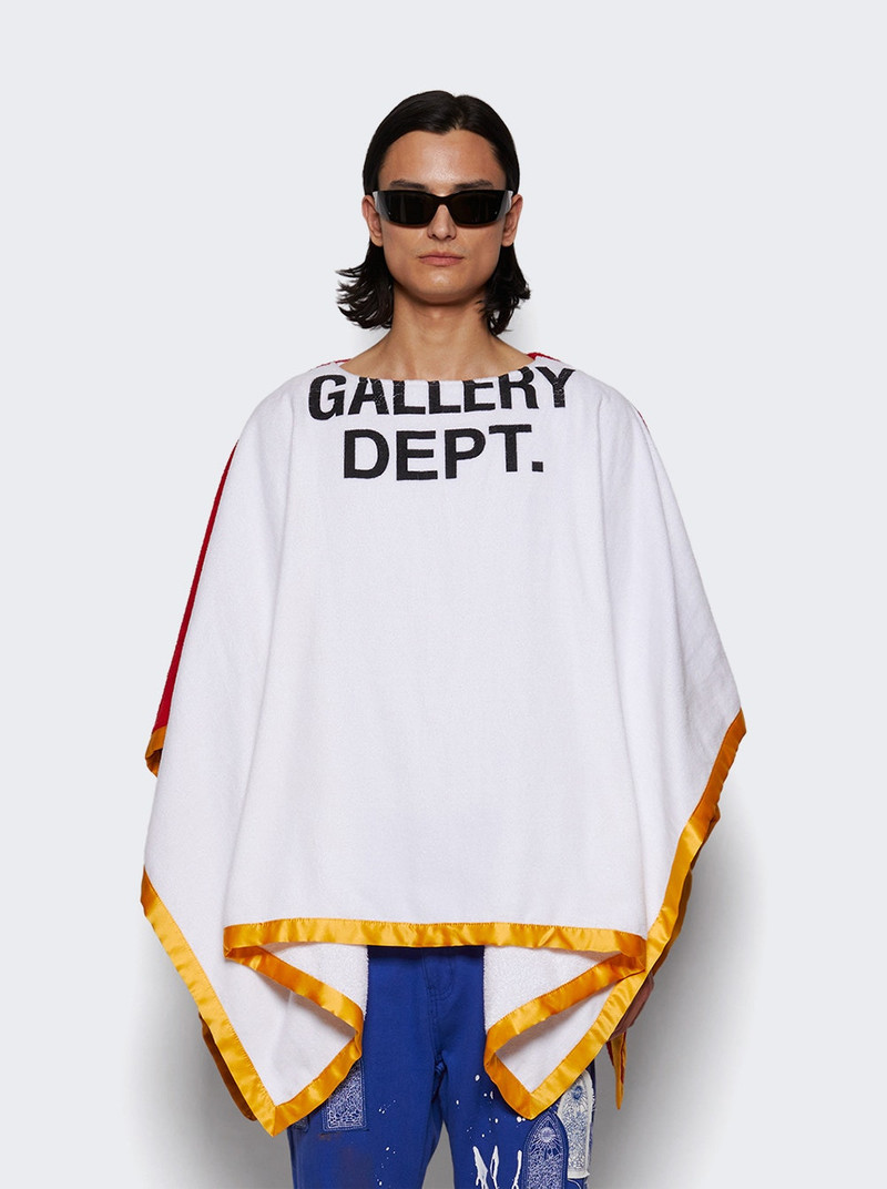 GALLERY DEPT. Boxing Towel Poncho Red And White outlook