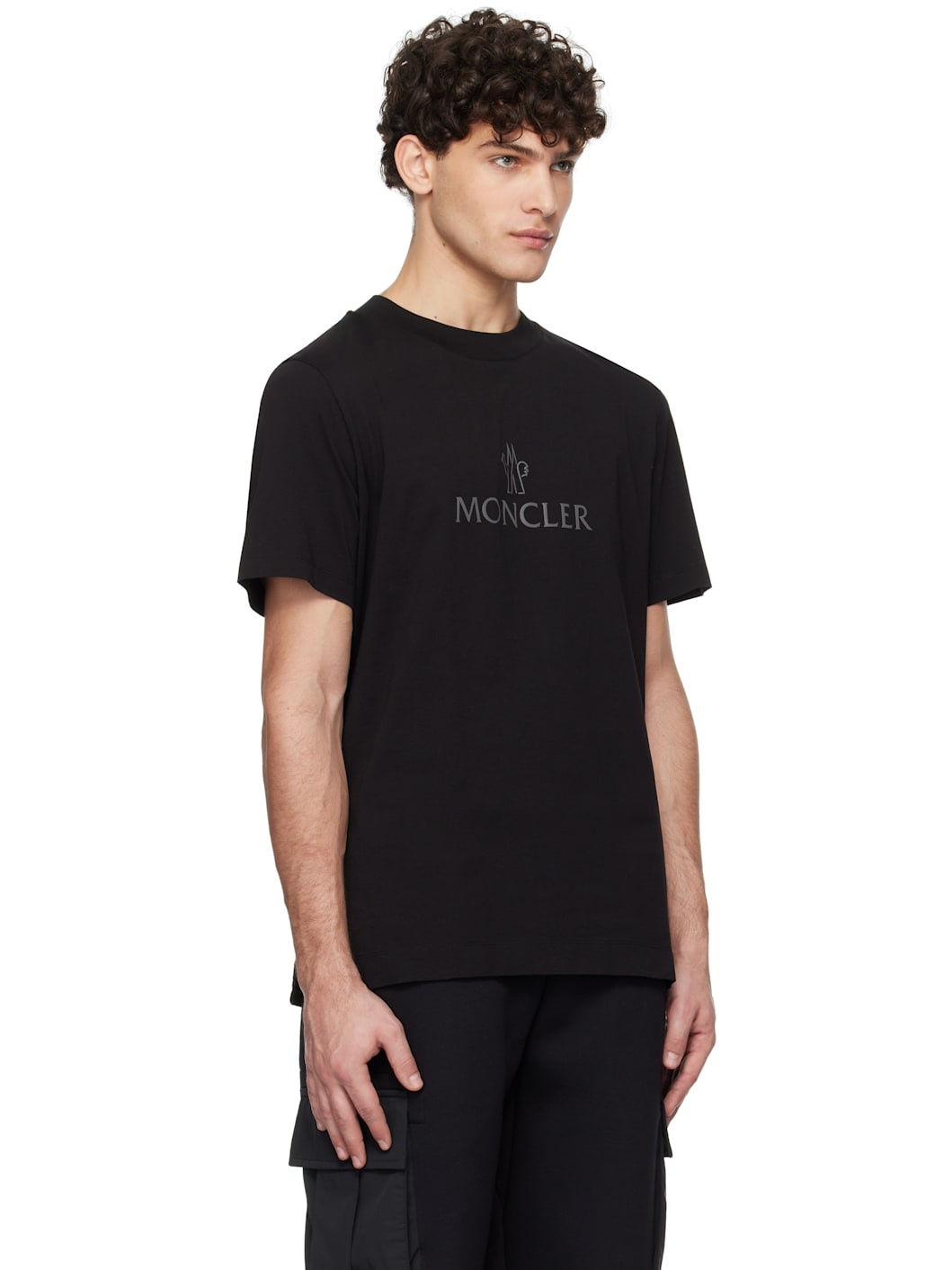 Black Logo Cotton T-shirt - 2
