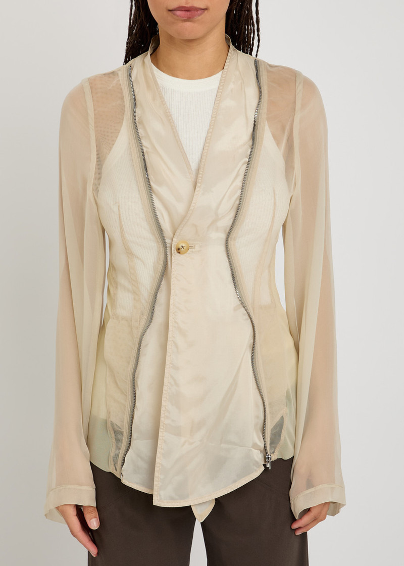 Rick Owens Rick Owens Stag Panelled Tulle Jacket outlook