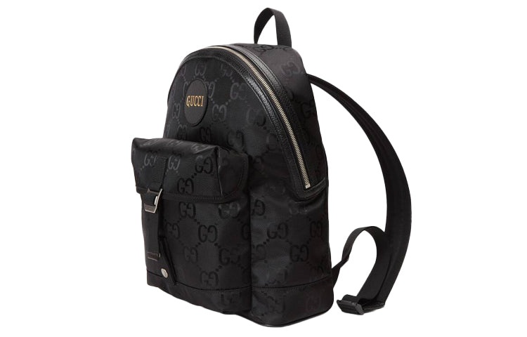 Men's Gucci Off The Grid OTG Environmental Friendly Series Logo Leather Logo Nylon schoolbag Backpac - 2