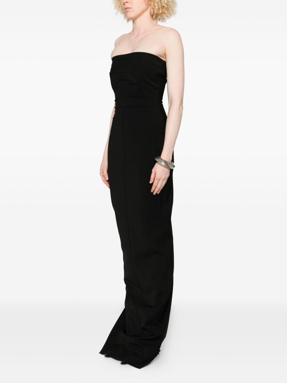strapless fitted dress - 3