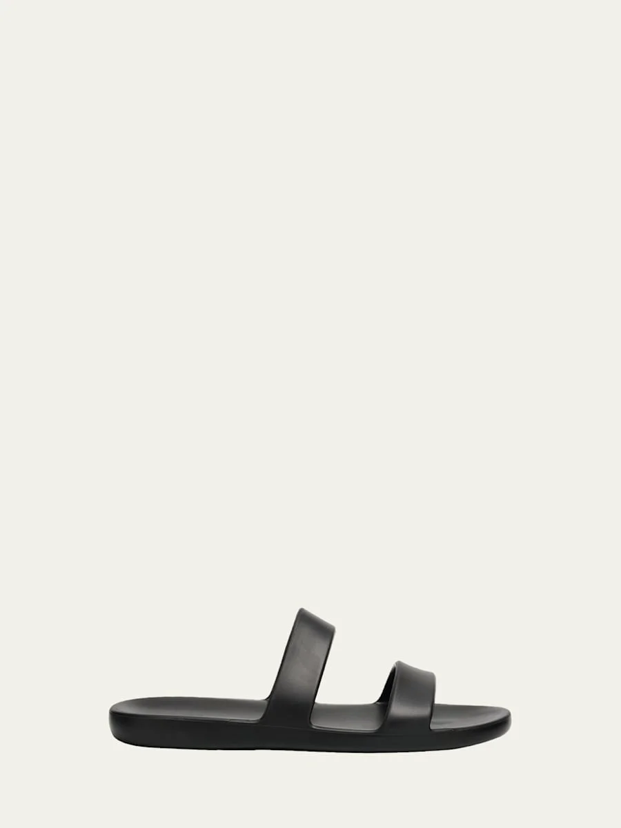 Foam Rubber Dual-Band Slide Sandals - 1