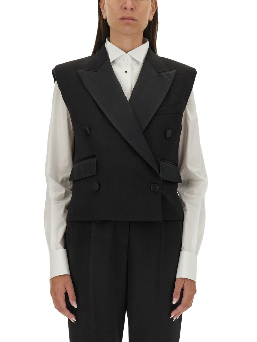 Dolce & Gabbana Women Double-Breasted Sleeveless Jacket - 1