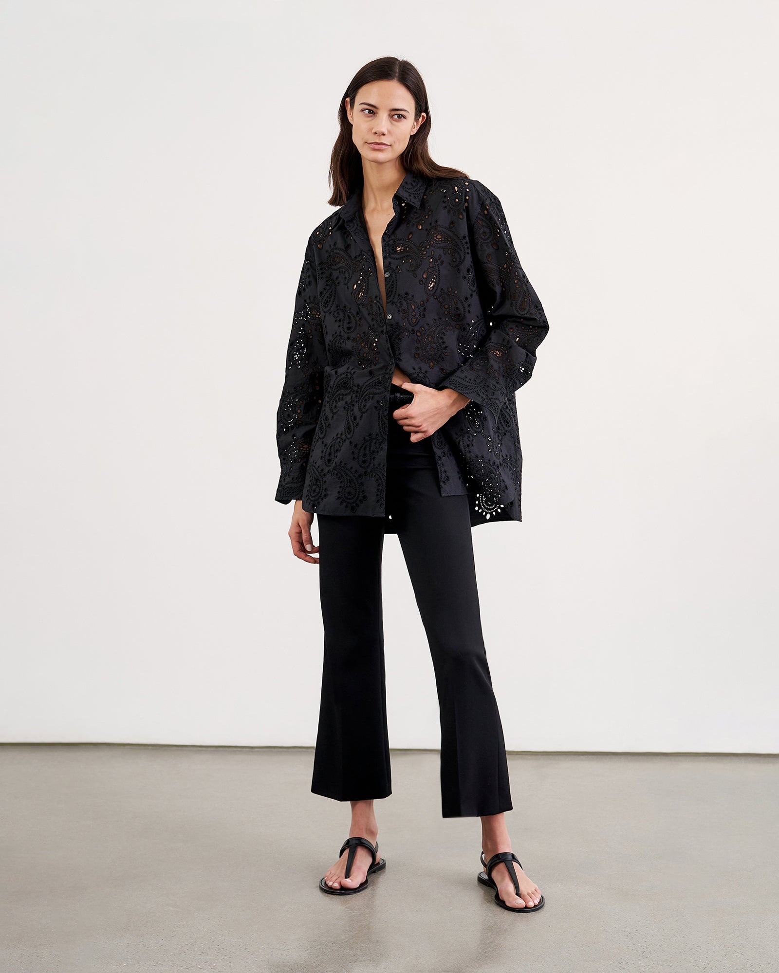 MAEL EMBROIDERED POPLIN SHIRT - 3