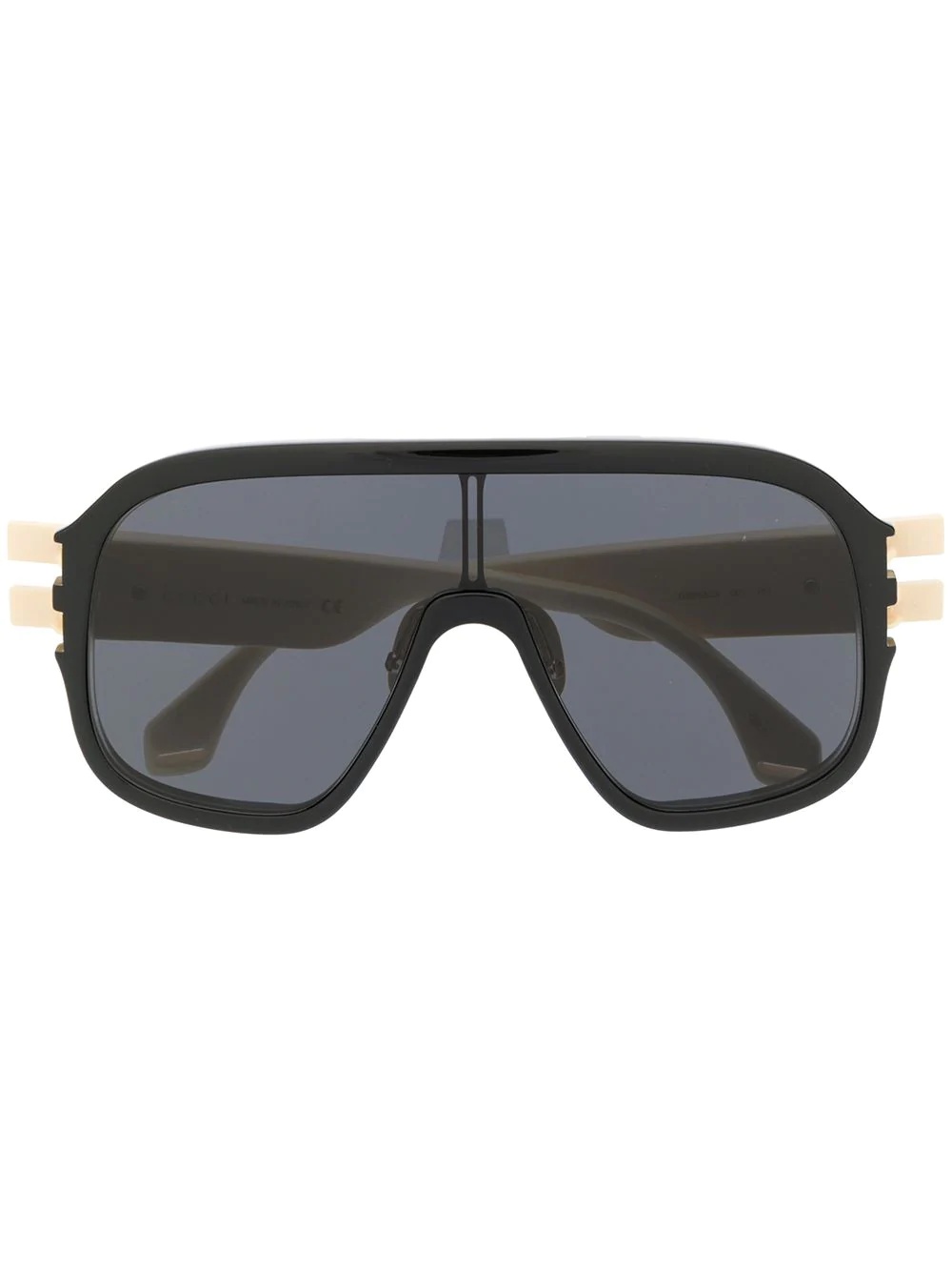 oversized mask-frame sunglasses - 1