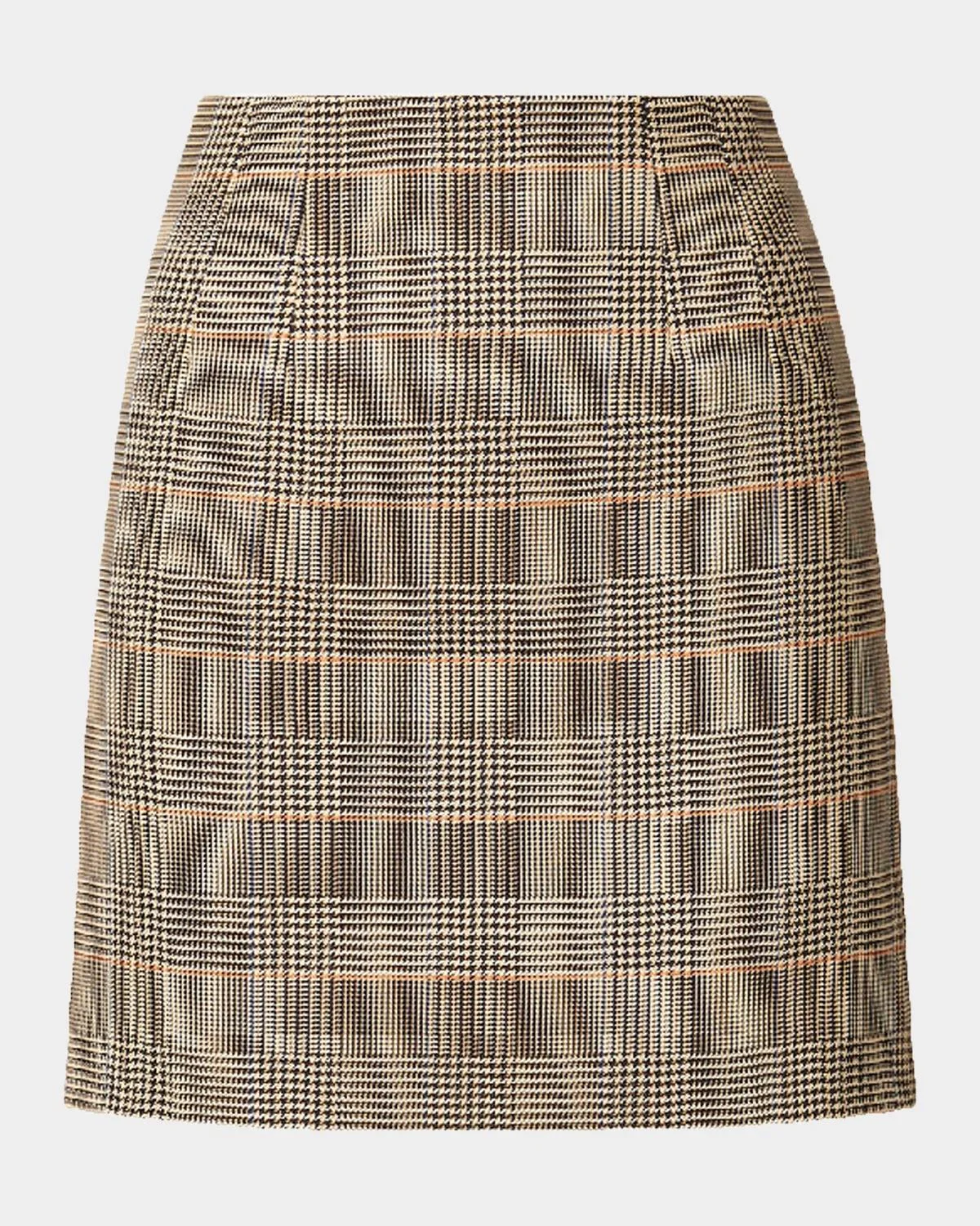 Roman Plaid Mini Skirt - 1
