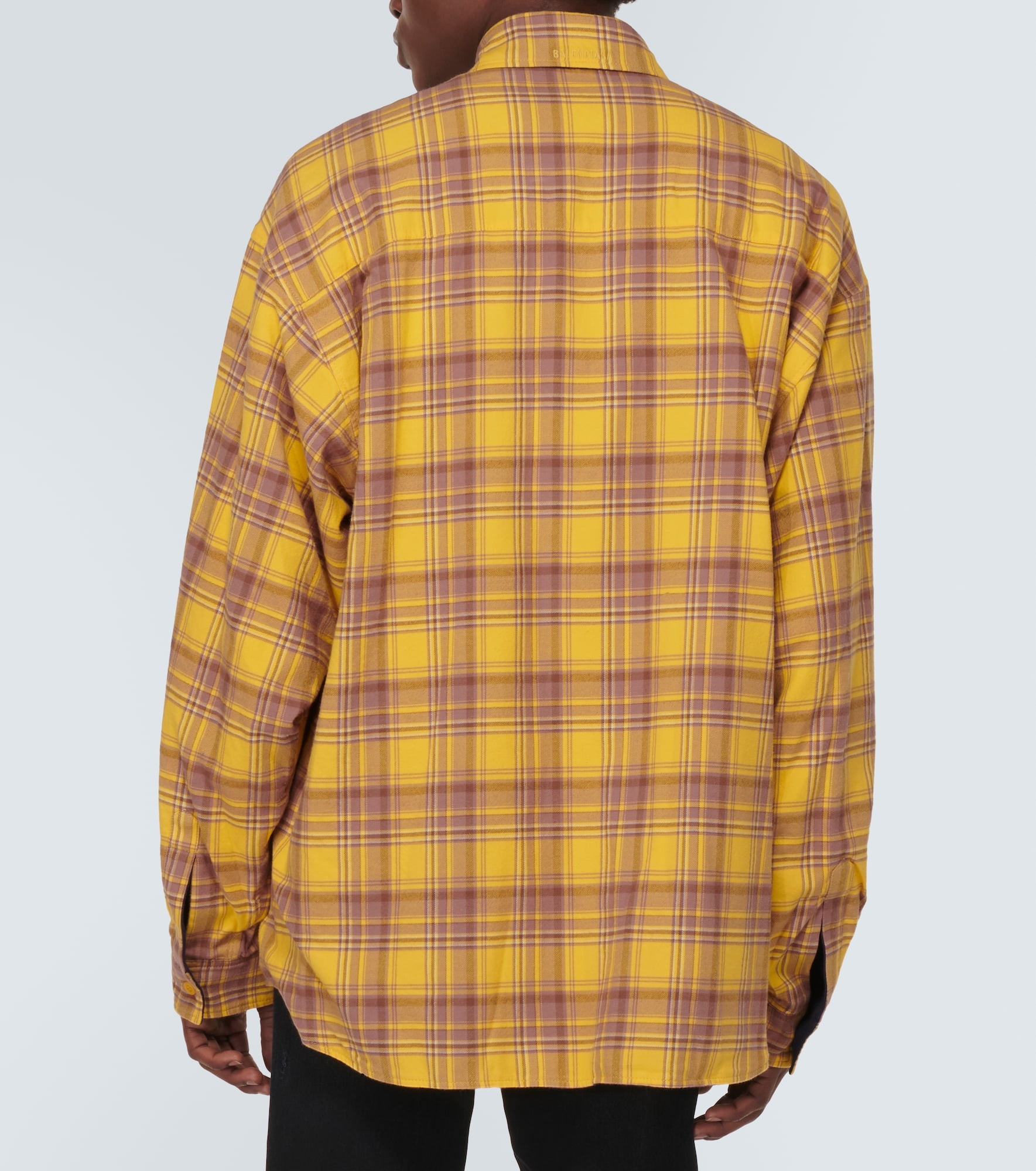 Reversible checked cotton shirt - 4