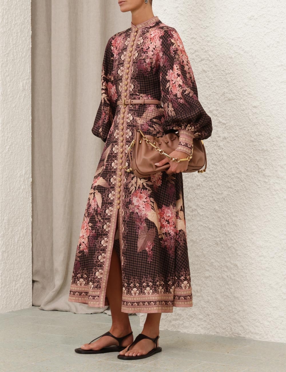 ILLUMINATE BUTTONED MIDI DRESS - 8