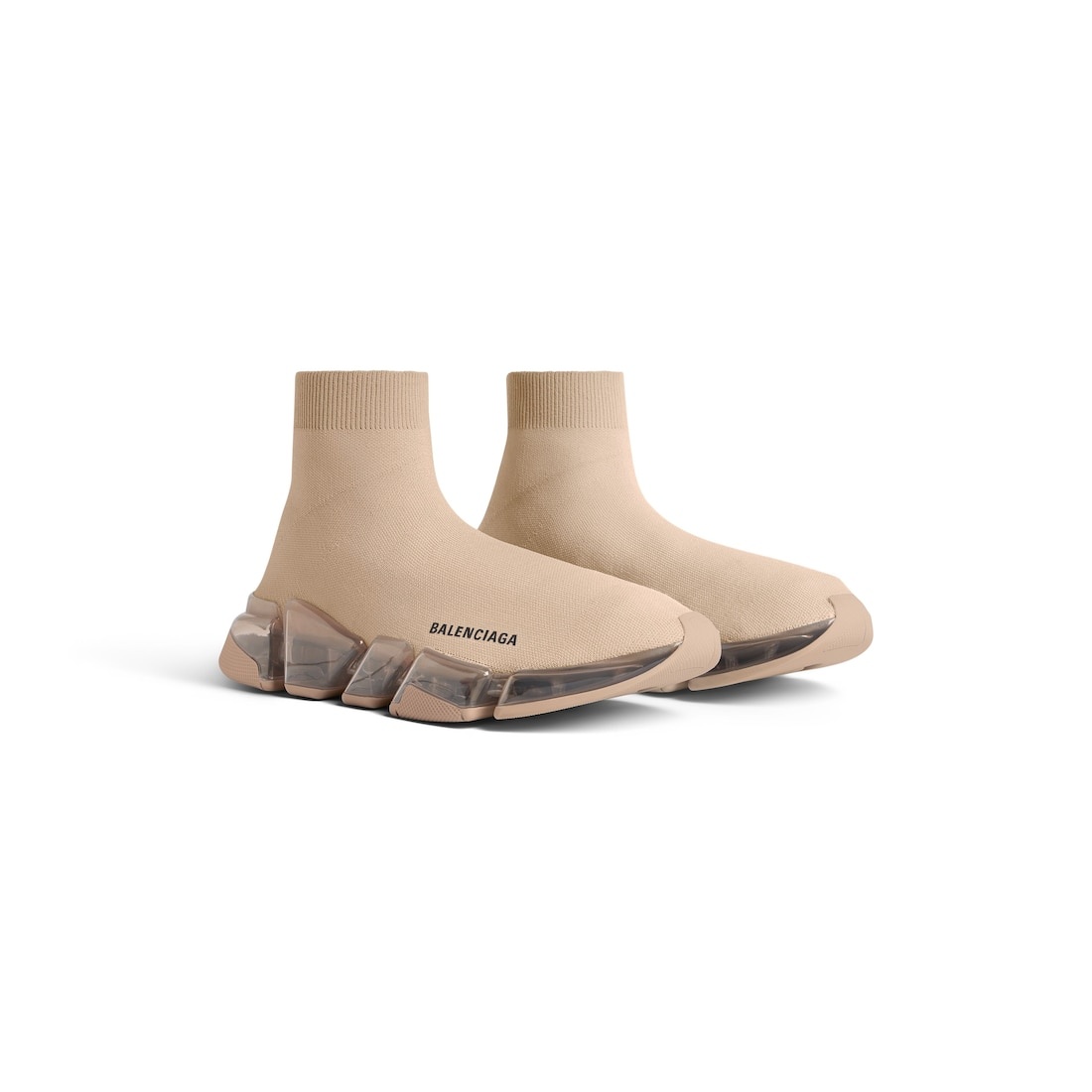 Men's Speed 2.0 Full Clear Sole Recycled Knit Sneaker in Beige - 2
