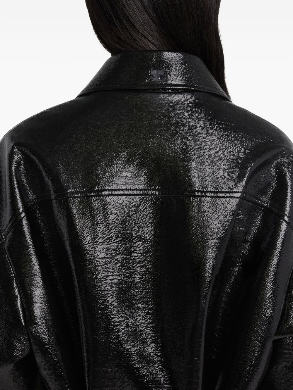 oversized vinyl jacket - 5