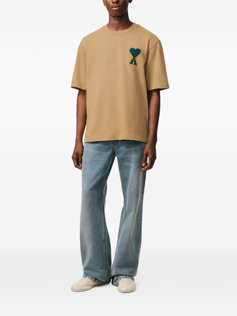 AMI Paris logo-embroidered T-shirt outlook