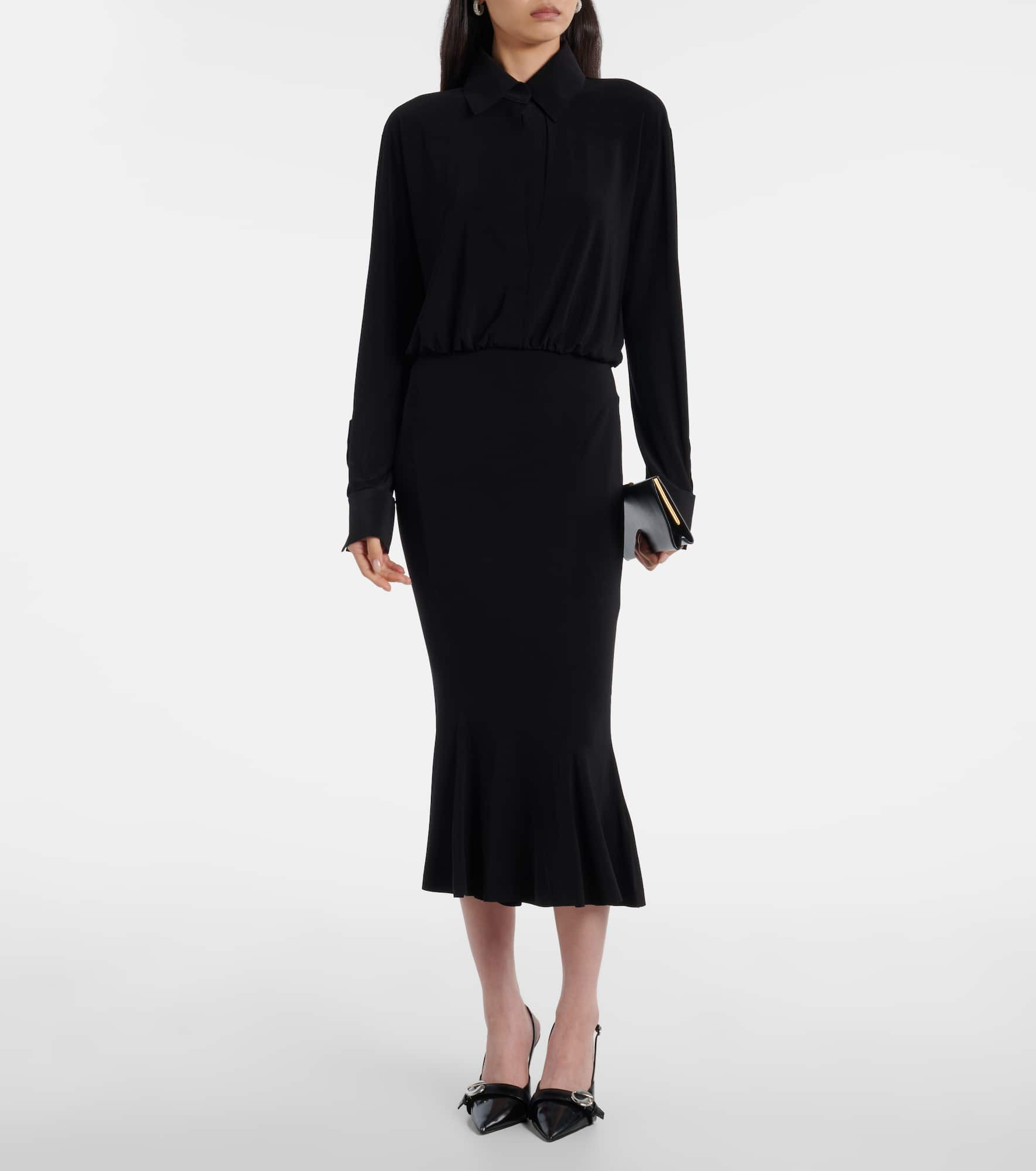 Flared midi dress - 2